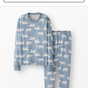 Hanna Andersson Blue Polar Bear Pajama Set